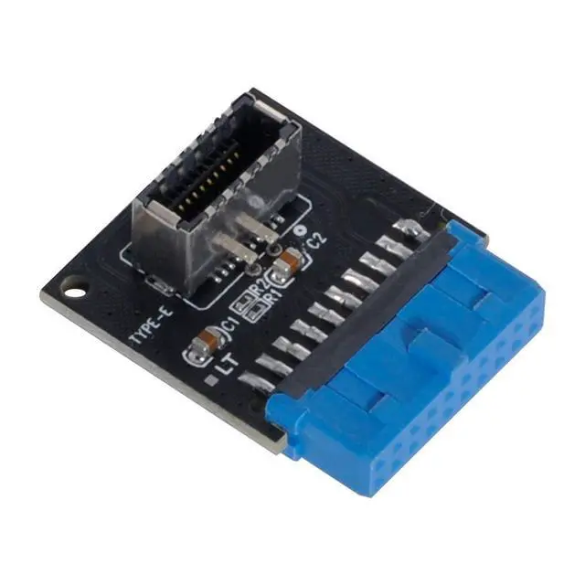 Alt view image 5 of 7 - xiwai USB 3.1 Front Panel Socket Type-E to USB 3.0 20Pin Header Male Extension Adapter for Motherboard