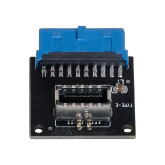 Alt view image 6 of 7 - xiwai USB 3.1 Front Panel Socket Type-E to USB 3.0 20Pin Header Male Extension Adapter for Motherboard