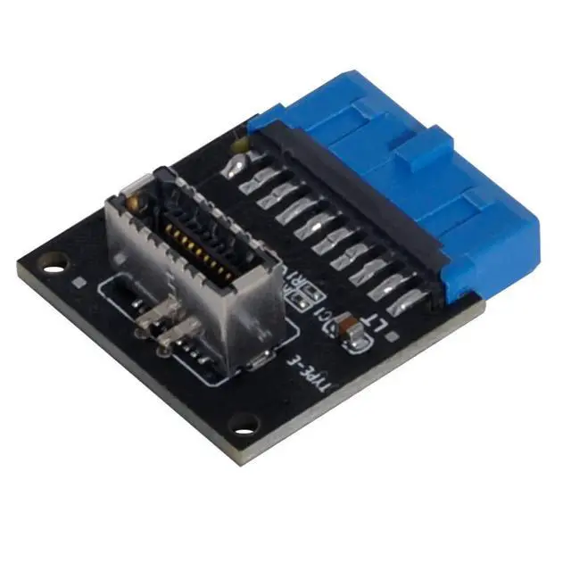 Alt view image 7 of 7 - xiwai USB 3.1 Front Panel Socket Type-E to USB 3.0 20Pin Header Male Extension Adapter for Motherboard