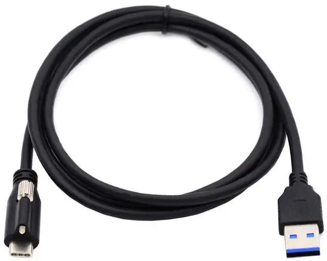Main image of xiwai Standard USB3.0 Data Cable to USB 3.1 Type-C Locking Connector with Panel Mount Screw for Camera 1.2M