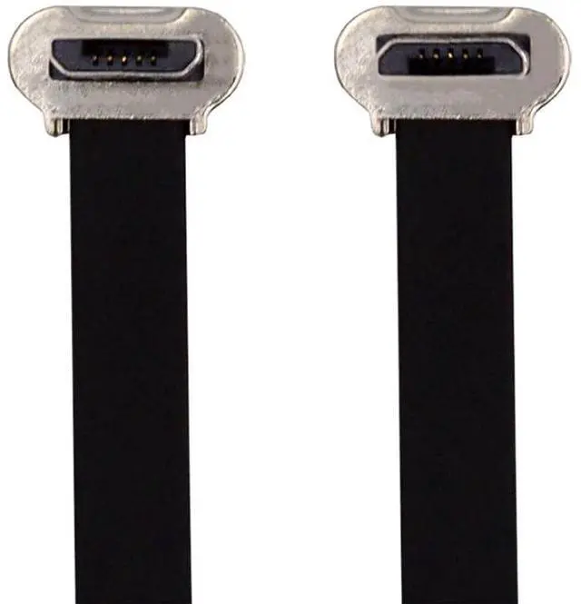 Main image of xiwai 90 Degree Micro USB Male to Male 5Pin Slim Flat Charging Cable 16cm | Down to Up Angle Connector,for Phone Tablet Camera,5V 2A power,USB2.0 480Mbps Data