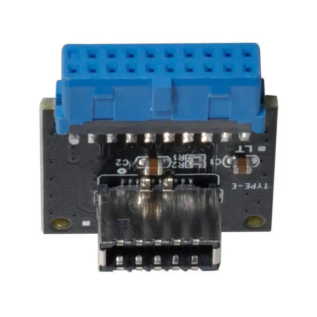Alt view image 3 of 7 - xiwai USB 3.1 Front Panel Socket Type-E to USB 3.0 20Pin Header Male Extension Adapter for Motherboard