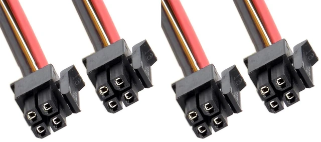 Main image of xiwai ATX Power Cable for Molex Micro Fit Connector 4Pin Male to 4-pin Male Power 12V Cable 60cm 20AWG Pitch:3.0mm (Pack of 2)