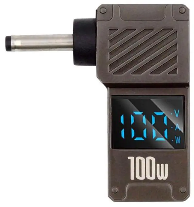 Main image of xiwai USB-C PD 65W Charge Adapter Type-C Input to DC 3.0x1.1mm Barrel Jack Plug Smart LED Digital Display 100W Output 20V 5A Charger Connector for Laptop