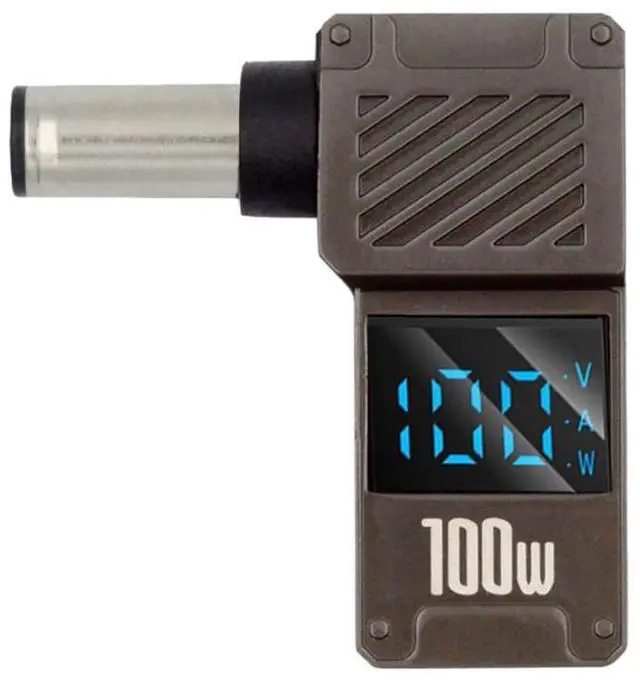 Main image of xiwai USB-C PD 65W Charge Adapter Type-C Input to DC 6.0x4.4mm Barrel Jack Plug Smart LED Digital Display 100W Output 20V 5A Charger Connector for Laptop