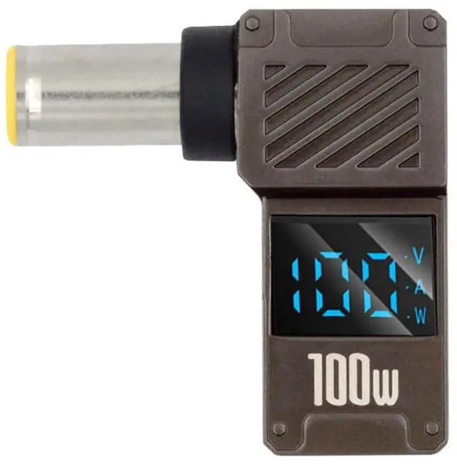 Main image of xiwai USB-C PD 65W Charge Adapter Type-C Input to DC 7.9x5.4mm Barrel Jack Plug Smart LED Digital Display 100W Output 20V 5A Charger Connector Compatible with HP Laptop