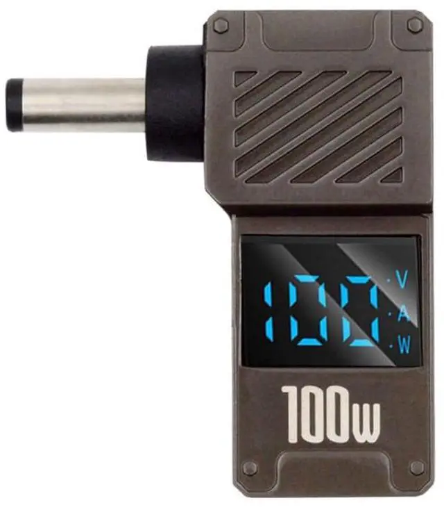 Main image of xiwai USB-C PD 65W Charge Adapter Type-C Input to DC 4.0x1.3mm Barrel Jack Plug Smart LED Digital Display 100W Output 20V 5A Charger Connector for Laptop