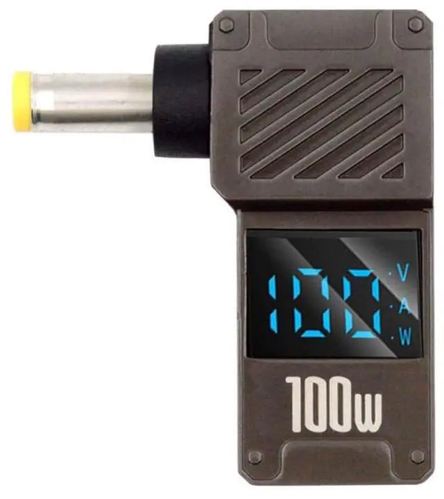 Main image of xiwai USB-C PD 65W Charge Adapter Type-C Input to DC 5.5x1.7mm Barrel Jack Plug Smart LED Digital Display 100W Output 20V 5A Charger Connector for Laptop