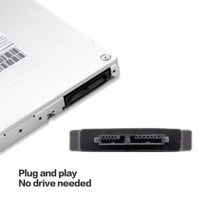 Alt view image 4 of 7 - chenyang SATA 22Pin Male to Slimline SATA 13 Female Laptop CD-ROM Convertor Adapter