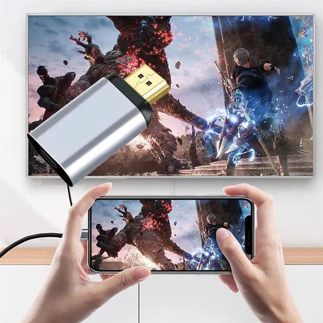 Alt view image 6 of 7 - xiwai USB-C Type C Female Source to HDMI Male Sink HDTV Connector Video Adapter 4K 60hz 1080p for Monitor Tablet & Phone & Laptop. Not Work for HDMI Host to Type-C Displays
