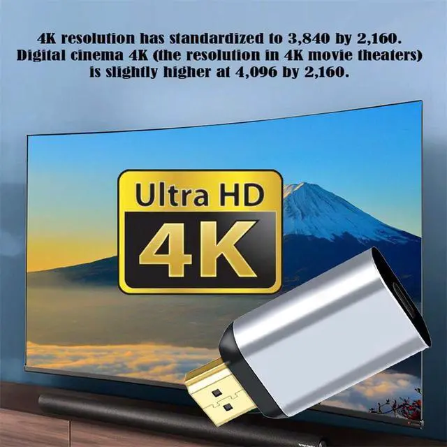 Alt view image 7 of 7 - xiwai USB-C Type C Female Source to HDMI Male Sink HDTV Connector Video Adapter 4K 60hz 1080p for Monitor Tablet & Phone & Laptop. Not Work for HDMI Host to Type-C Displays