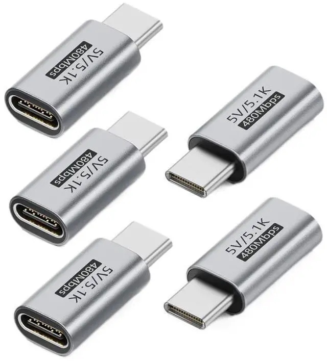 Main image of xiwai 5pcs/lot PD Function Blocker Type-C Male to USB-C Female with 5.1K Resistor DC5V Protect Extension Adapter Only for Power Charge