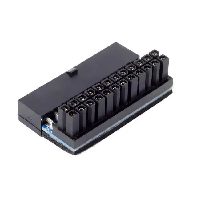 Alt view image 4 of 7 - JSER ATX 24Pin Female to 24pin Male 90 Degree Power Adapter Compatible for Mainboard Motherboard Desktops PC Supply
