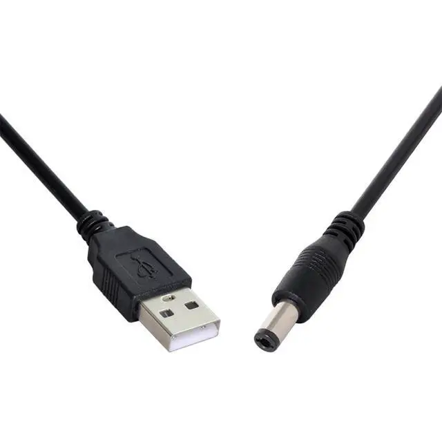 Alt view image 7 of 7 - JSER USB 2.0 A Type Male to 5.5 x 2.5mm DC 5V Power Plug Barrel Connector Charge Cable 3ft (Pack of 2)