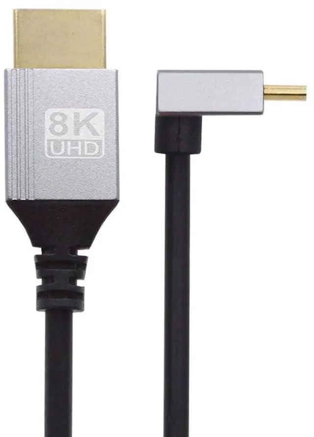 Main image of xiwai Ultra Thin HDTV Cable 90 Degree Down Angled Mini HDMI 2.1 Type-A to Type-C 8K 4K Hyper Super Flexible Slim Cord for Camera HDTV 0.5m/1.5ft