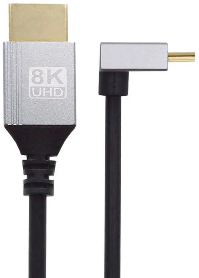 Main image of xiwai Ultra Thin HDTV Cable 90 Degree Up Angled Mini HDMI 2.1 Type-A to Type-C 8K 4K Hyper Super Flexible Slim Cord for Camera HDTV 0.5m/1.5ft