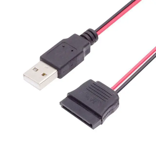 Alt view image 7 of 7 - xiwai Single USB 2.0 to SATA Converter Adapter Cord 15Pin DC 5V Power Supply Hard Drive Cable for 2.5 inch SATA HDD SSD Disk Driver, 1FT