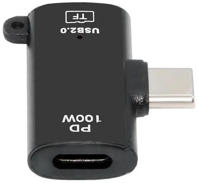 Main image of xiwai Type-C to TF Micro-SD T-Flash OTG Card Reader Adapter for Laptop | with 100W PD Power 480Mbps Data, Portable Key Chain USB-C Connector Suitable for Phone Tablet