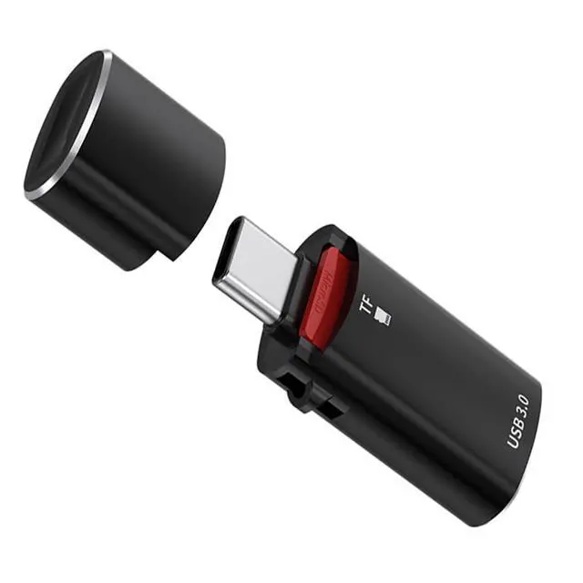 Alt view image 2 of 7 - xiwai 10Gbps Type-C USB-C to USB 3.0 Female OTG & Micro-SD TF Card Reader Adapter for Phone Laptop Tablet