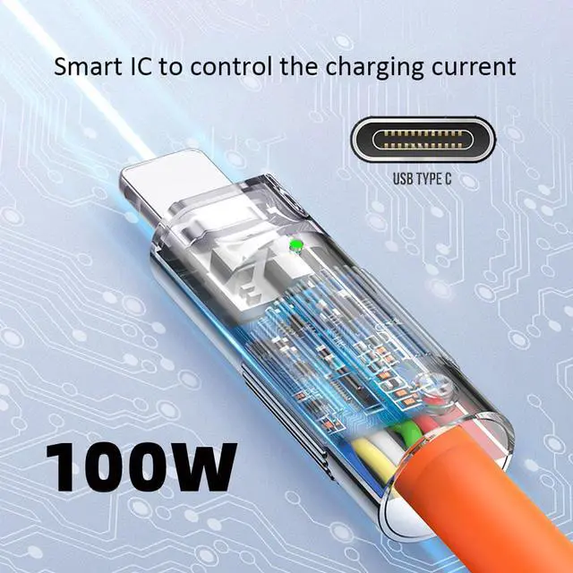 Alt view image 7 of 7 - xiwai USB3.2 Gen 2 Type-C Male to USB C Male Charging and Data Cable 1.6FT, 20Gbps High Flex Ultra Soft 100W 8K 5K 4K Monitor Display USB4.0 Hyper Super Flexible Cord Perfect for Thunderbolt 3