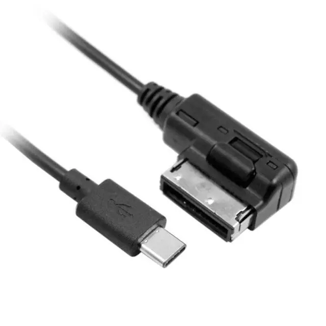 Alt view image 2 of 7 - JSER Media in AMI MDI USB-C USB 3.1 Type-C Charge Adapter Cable for Car VW Audi 2014 A4 A6 Q5 Q7