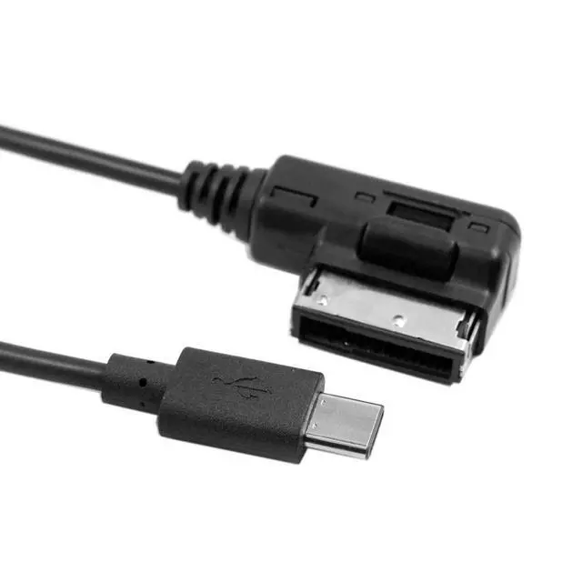 Alt view image 3 of 7 - JSER Media in AMI MDI USB-C USB 3.1 Type-C Charge Adapter Cable for Car VW Audi 2014 A4 A6 Q5 Q7