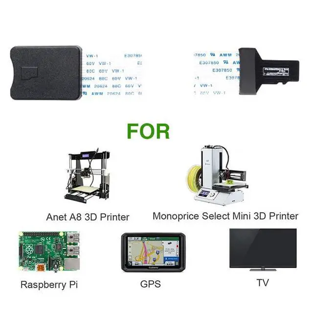 Alt view image 4 of 7 - xiwai Micro-SD TF Memory Card Kit Male to TF Female Extension Soft Flat FPC Cable Extender 25cm