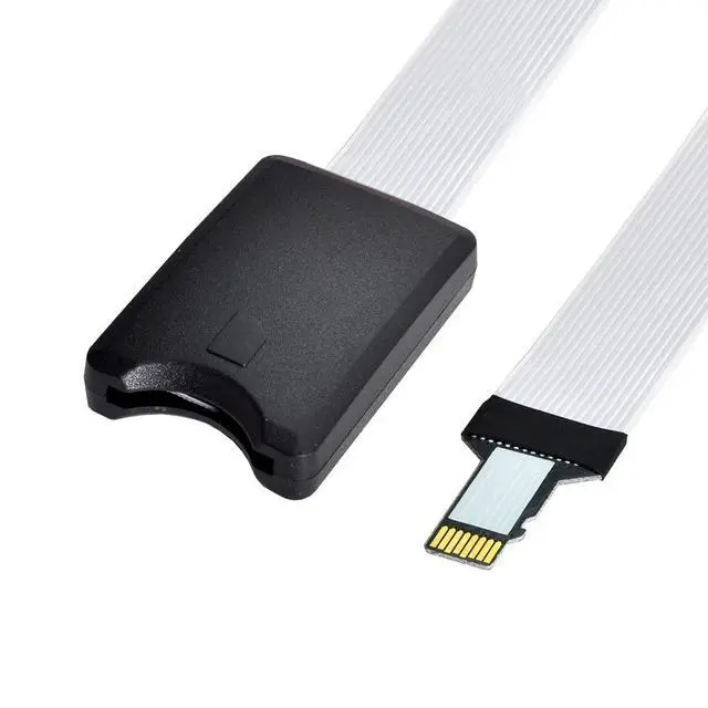 Alt view image 6 of 6 - Micro-SD TF Memory Card Kit Male to SD Female Extension Soft Flat FPC Cable Extender 25cm