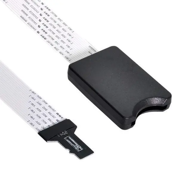 Alt view image 3 of 6 - xiwai Micro-SD TF Memory Card Kit Male to SD Female Extension Soft Flat FPC Cable Extender 25cm