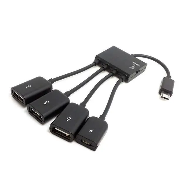 Alt view image 2 of 6 - chenyang Micro USB Host OTG 3 Port Hub Adapter Cable with Power for Galaxy S5 i9600 Note3 N9000 Cell Phone & Tablet