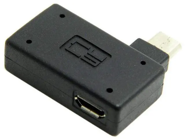 Main image of chenyang 90 Degree Right Angled Micro USB 2.0 OTG Host Adapter with USB Power for Cell Phone & Tablet