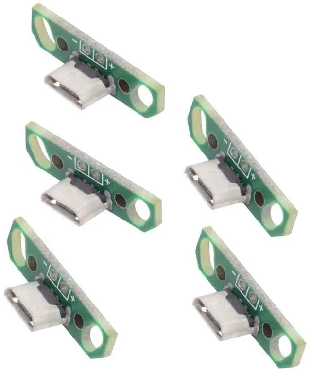 Main image of xiwai 5pcs Micro USB2.0 Female Connector DIY OEM Receptacle Socket with PCB Board Mounting Assembly Solder Type