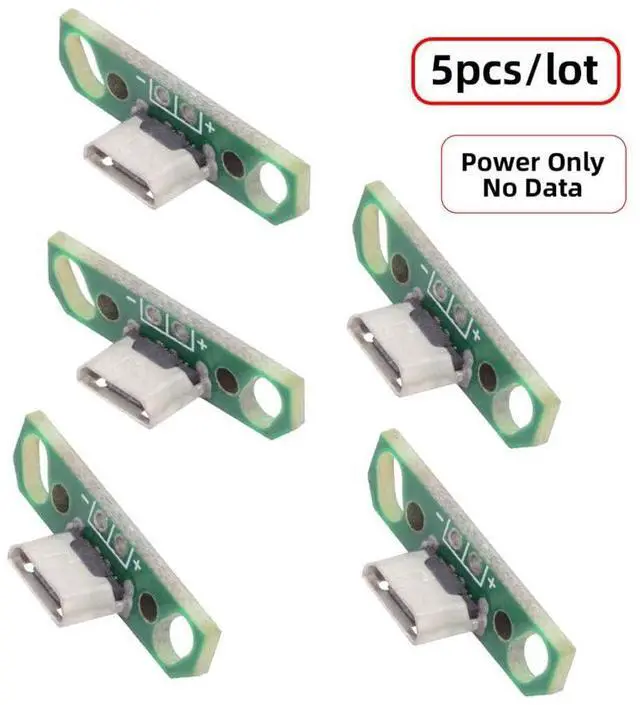 Alt view image 6 of 7 - xiwai 5pcs Micro USB2.0 Female Connector DIY OEM Receptacle Socket with PCB Board Mounting Assembly Solder Type