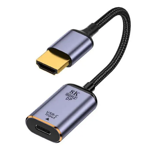 Alt view image 2 of 7 - xiwai USB-C Type C Female Source to HDMI Sink HDTV Cable 8K@60hz 4K@120hz for Tablet & Phone & Laptop