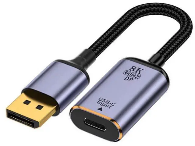 Main image of xiwai Type C Female USB-C 3.1 Source to Displayport DP 1.4 Sink HDTV Cable 8K@60hz 4K@120hz for Tablet Phone Laptop