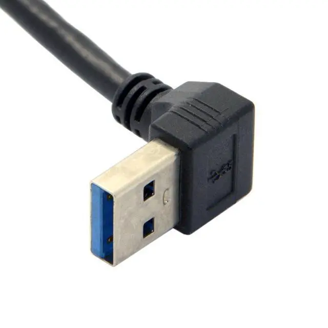 Alt view image 7 of 7 - JSER 30cm Reversible USB 3.1 USB-C Right Angled to 90 Degree Down Angled A Male Data Cable for Tablet Mobile Phone (30cm)