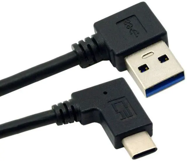 Main image of JSER Reversible USB 3.1 USB-C Right Angled to 90 Degree Right Angled USB 3.0 Cable for Tablet Mobile Phone (30cm)