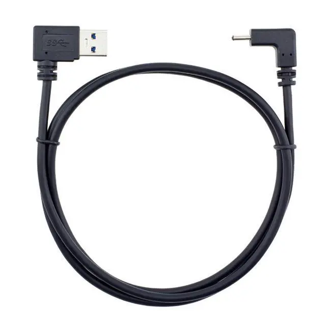 Alt view image 6 of 7 - JSER USB 3.1 USB-C Up Down Angled to 90 Degree Right Angled A Male Data Cable for Tablet Phone (100cm)