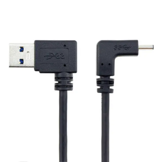 Alt view image 7 of 7 - JSER USB 3.1 USB-C Up Down Angled to 90 Degree Left Angled A Male Data Cable for Tablet Phone (100cm)