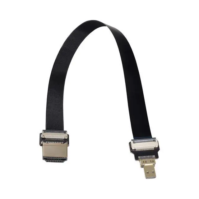 Alt view image 3 of 7 - xiwai CYFPV HDMI Male to Micro HDMI Male Extension FPC Flat Cable 1080P for FPV HDTV Multicopter Aerial Photography (0.2m)