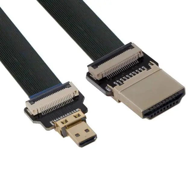 Alt view image 6 of 7 - xiwai CYFPV HDMI Male to Micro HDMI Male Extension FPC Flat Cable 1080P for FPV HDTV Multicopter Aerial Photography (0.2m)