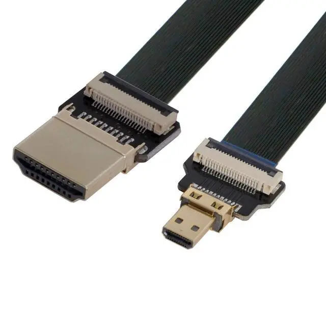 Alt view image 5 of 7 - xiwai CYFPV HDMI Male to Micro HDMI Male Extension FPC Flat Cable 1080P for FPV HDTV Multicopter Aerial Photography (0.2m)