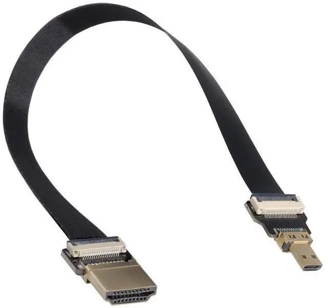 Alt view image 4 of 7 - xiwai CYFPV HDMI Male to Micro HDMI Male Extension FPC Flat Cable 1080P for FPV HDTV Multicopter Aerial Photography (0.2m)