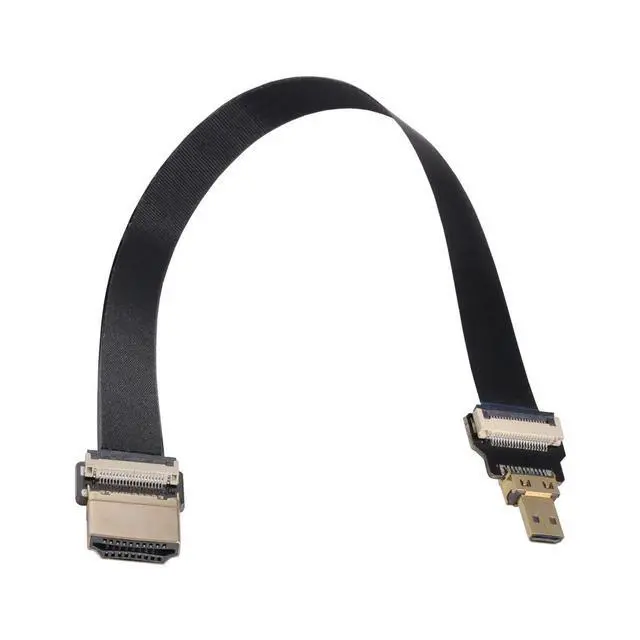 Alt view image 2 of 7 - xiwai CYFPV HDMI Male to Micro HDMI Male Extension FPC Flat Cable 1080P for FPV HDTV Multicopter Aerial Photography (0.2m)