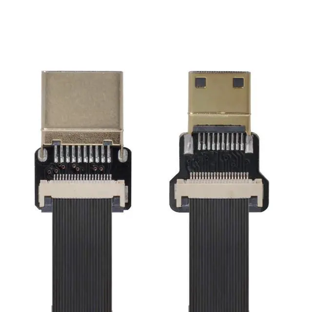 Alt view image 3 of 6 - xiwai CYFPV Mini HDMI Male to HDMI Male FPC Flat Cable 1080P for FPV HDTV Multicopter Aerial Photography (0.1M)