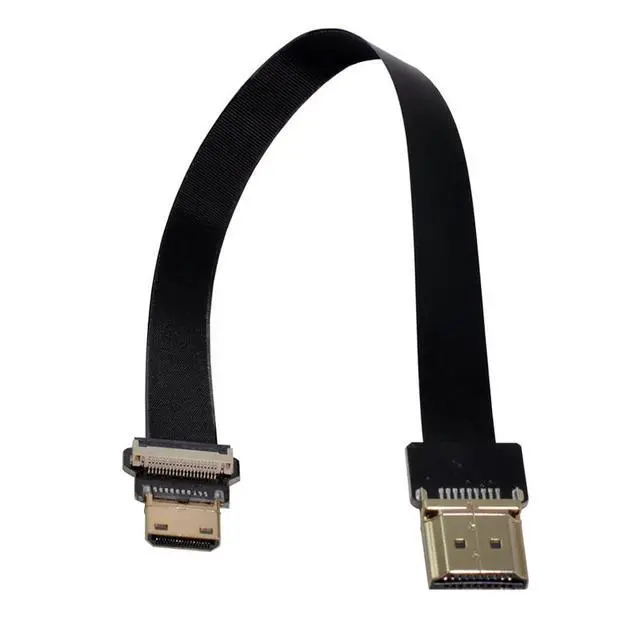 Alt view image 2 of 7 - xiwai CYFPV Mini HDMI Male to HDMI Male FPC Flat Cable 1080P for FPV HDTV Multicopter Aerial Photography (0.2M)