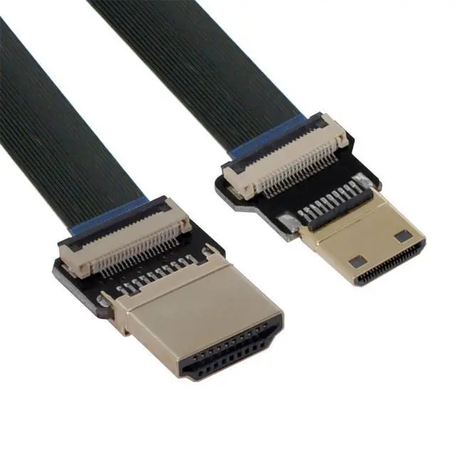 Alt view image 3 of 7 - xiwai CYFPV Mini HDMI Male to HDMI Male FPC Flat Cable 1080P for FPV HDTV Multicopter Aerial Photography (0.2M)
