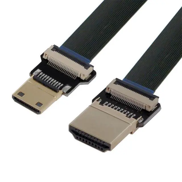 Alt view image 4 of 7 - xiwai CYFPV Mini HDMI Male to HDMI Male FPC Flat Cable 1080P for FPV HDTV Multicopter Aerial Photography (0.2M)