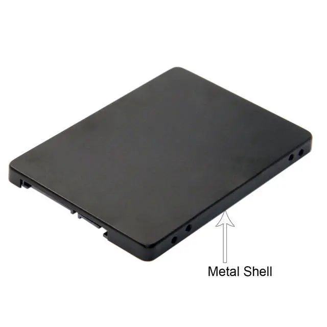 Alt view image 6 of 7 - JSER B+M Key Socket 2 M.2 NGFF (SATA) SSD to 2.5 SATA Adapter Card Adapter with Black Metal Case