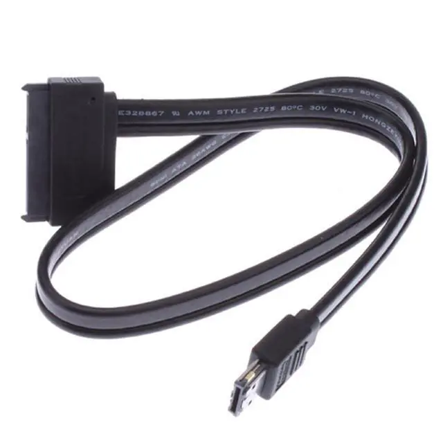 Main image of xiwai Dual Power 12V and 5V eSATAp Power USB 2.0 Combo ESATA to 22Pin SATA Cable 50cm for 2.5" 3.5" Hard Disk Drive